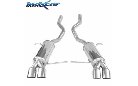 Silencieux échappement Inox sorties D+G Racing 2x80mm BMW E53 X5 3l0D