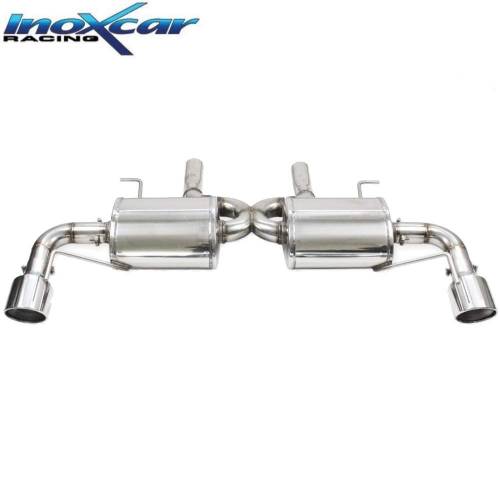 Silencieux échappement Inox sorties D+G X-Race 110mm Chevrolet Camaro V6 Cabriolet