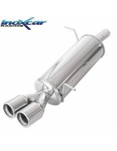 Silencieux échappement Inox sorties Ronde 2x80mm Ford Fiesta MK6 1l6 16v