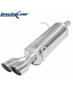 Silencieux échappement Inox sorties Racing 2x80mm Ford Fiesta MK6 1l6 16v