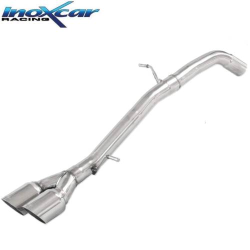 Terminal échappement Racing Inox sorties 2x80mm Ford Fiesta MK7 ST 182cv