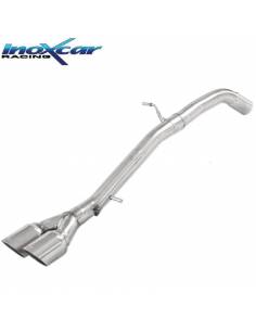 Terminal échappement Racing Inox sorties 2x80mm Ford Fiesta MK7 ST 200