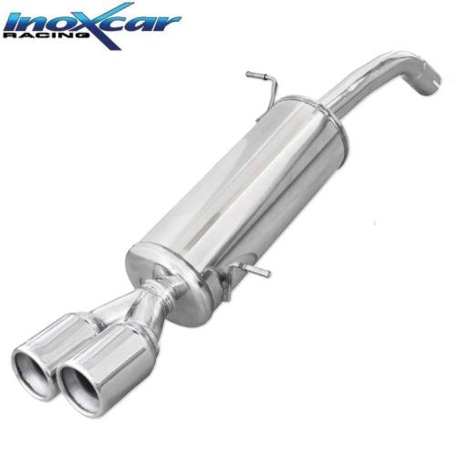 Silencieux échappement Inox sorties rondes 2x80mm Ford Fiesta MK7 ST 200