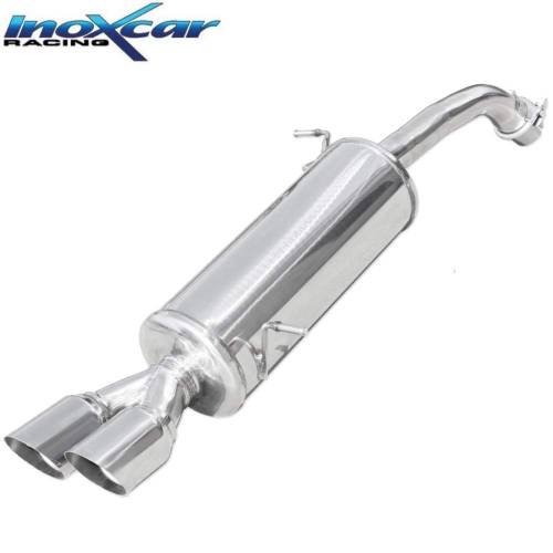 Silencieux échappement Inox sorties racing 2x80mm Ford Fiesta MK7 ST 200