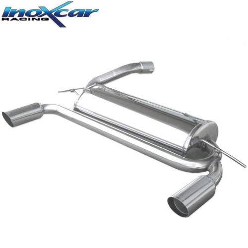 Silencieux échappement Inox sortie D+G racing 80mm Ford Focus MK2 ST 225