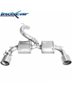 Silencieux échappement Inox + valve 2 sorties Racing 114mm Ford Focus MK3 2l3 RS
