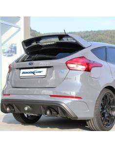 Silencieux échappement Inox + valve 2 sorties Racing Black 114mm Ford Focus MK3 2l3 RS