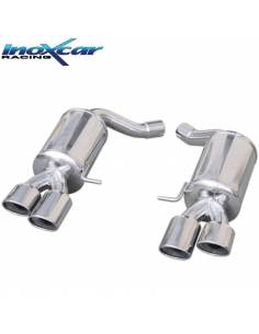 Silencieux échappement Inox 2 sorties Racing 80mm Audi A4 B8 2l0 TFSi Quattro