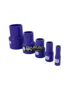 Durite Réducteur droit Silicone renforcé Bleu Diamètre 38mm/28mm