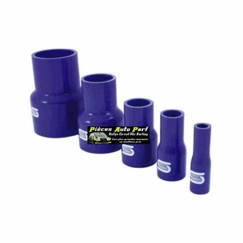 Durite Réducteur droit Silicone renforcé Bleu Diamètre 63mm/60mm