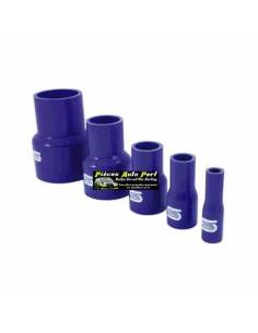 Durite Réducteur droit Silicone renforcé Bleu Diamètre 76mm/67mm