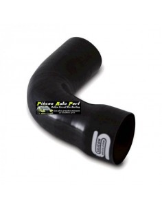 Durite Réducteur coudé 90° Silicone renforcé Noir Diamètre 19mm/16mm