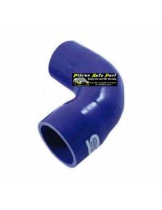 Durite Réducteur coudé 90° Silicone renforcé Bleu Diamètre 57mm/51mm