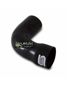 Durite Réducteur coudé 90° Silicone renforcé Noir Diamètre 70mm/60mm