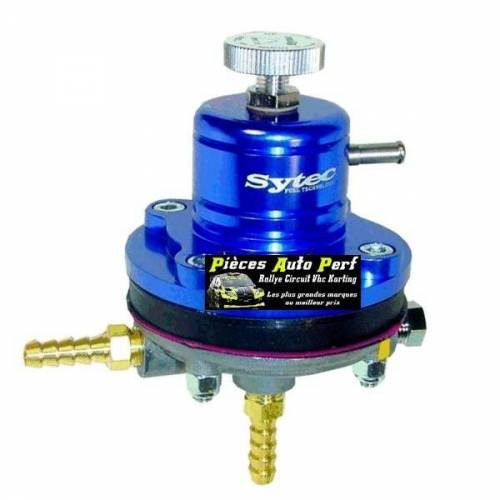 Régulateur de pression d'essence Réglable 1.5 à 6 Bars SYTEC Bleu