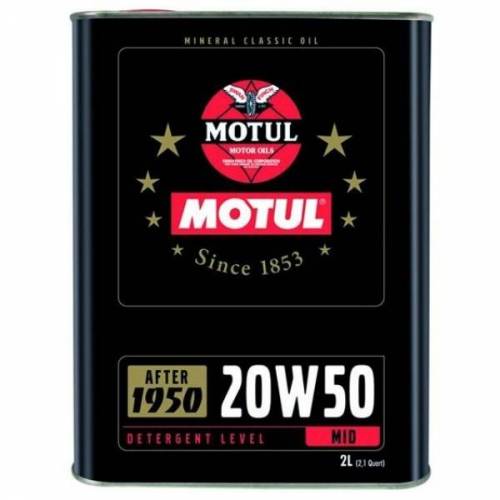 Huile moteur MOTUL Classic 20w50 Bidon 2 Litres