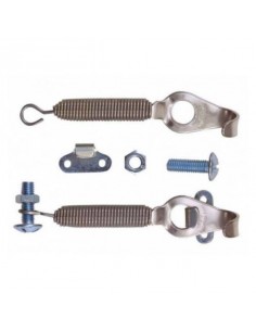 Paire d'attache capot Inox à ressort avec crochet