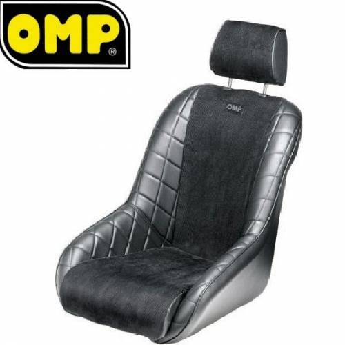 Siège baquet Tubulaire OMP Brands Hatch Simili-cuir Noir
