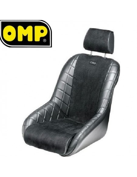 Siège baquet Tubulaire OMP Brands Hatch Simili-cuir Noir