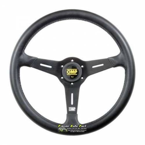 Volant 3 branches Noir diamètre 380mm OMP Sand Polyuréthane Noir