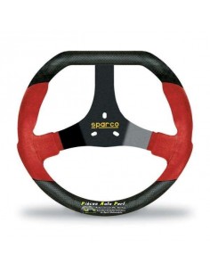 VolANT Karting SPARCO F320U Noir/Rouge Alcantara/Carbone look