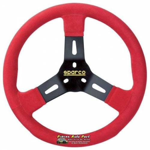 VolANT Karting SPARCO R310 Noir/Rouge Alcantara