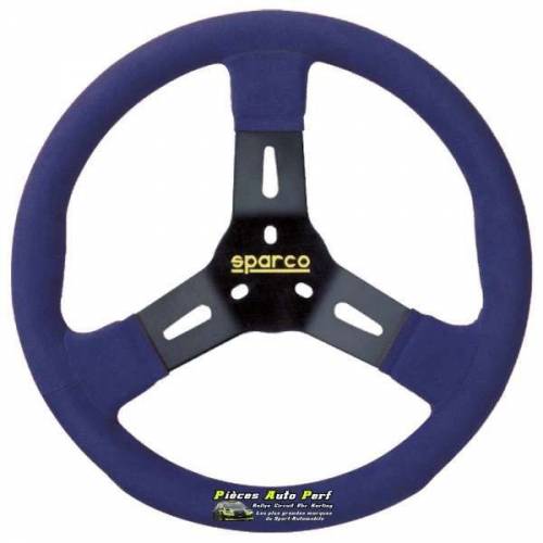 VolANT Karting SPARCO R310 Noir/Bleu Alcantara