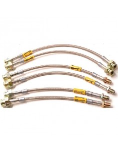 6 Flexibles de freins Avant + Arrière renforcées type Aviation RENAULT 5 Alpine Turbo