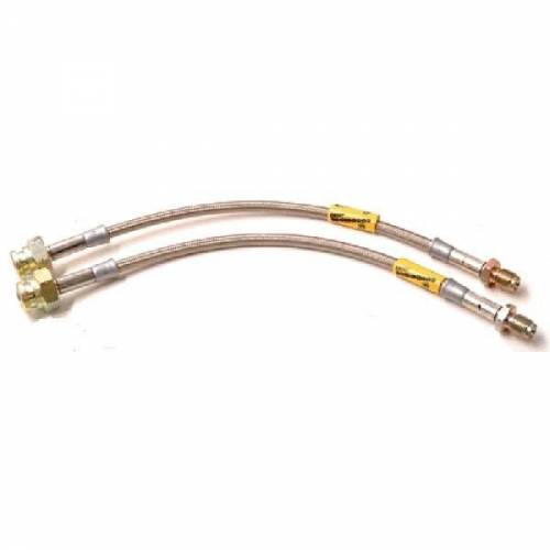 2 Flexibles de freins Avant renforcées type Aviation RENAULT 5 Turbo 2