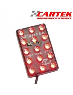 Feux de pluie FIA 15 Leds CARTEK Rectangulaire