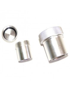 Bouchon aluminium avec goulotte à souder Diamètre 38mm