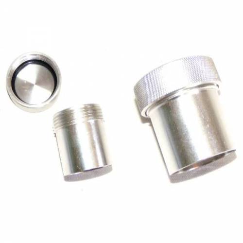 Bouchon aluminium avec goulotte à souder Diamètre 38mm