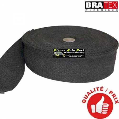 Ruban isolant Noir pour Collecteur/Echappement Largeur 5cm Longueur 4.5m