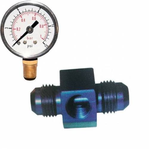 Adaptateur pour manomètre de pression d'essence Raccords Dash 6