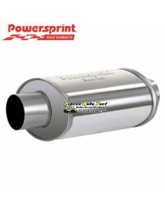 Silencieux intermédiaire Short-box ovale Inox 1x1 Diamètre 63.5mm