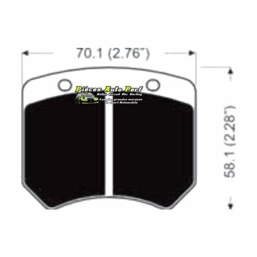 Plaquettes de freins RACING pour Etriers AP Racing CP2399 2 pistons