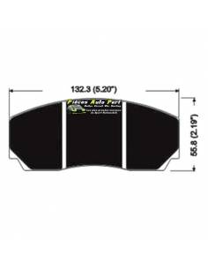 Plaquettes de freins RACING pour Etriers AP Racing CP3215 D50 4 pistons