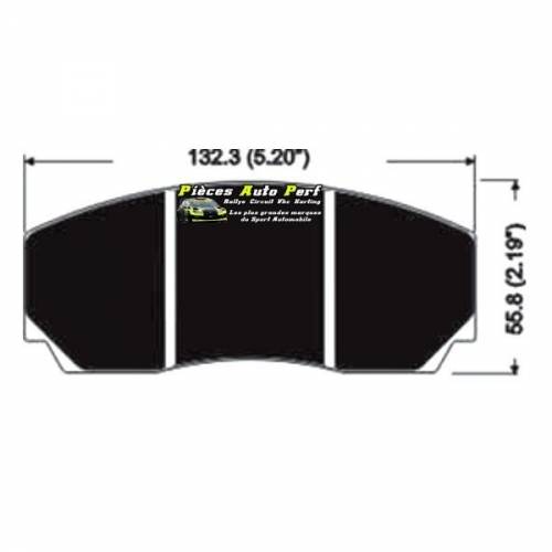 Plaquettes de freins RACING pour Etriers AP Racing CP3215 D50 4 pistons