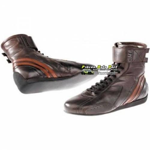 Bottines VHC FIA OMP Carrera Chocolat