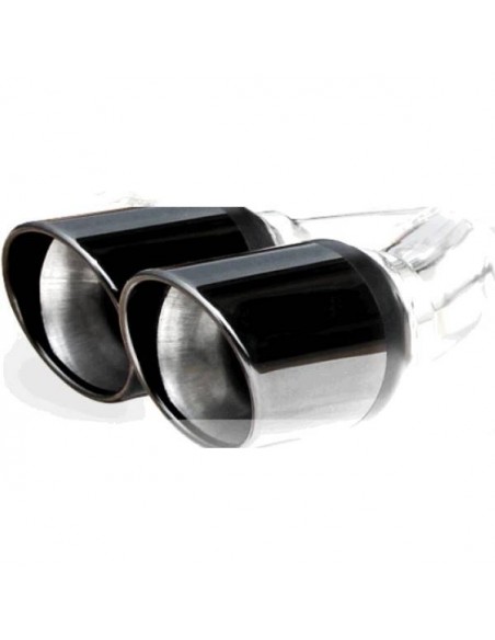 Silencieux échappement arrière Inox 2 sorties X-Race 80mm Audi A3 8P 2l0 TDi