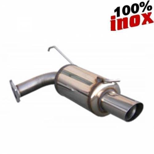 Silencieux échappement arrière Inox 1 sortie Racing Diamètre 90mm MITSUBISHI Lancer Evo 8