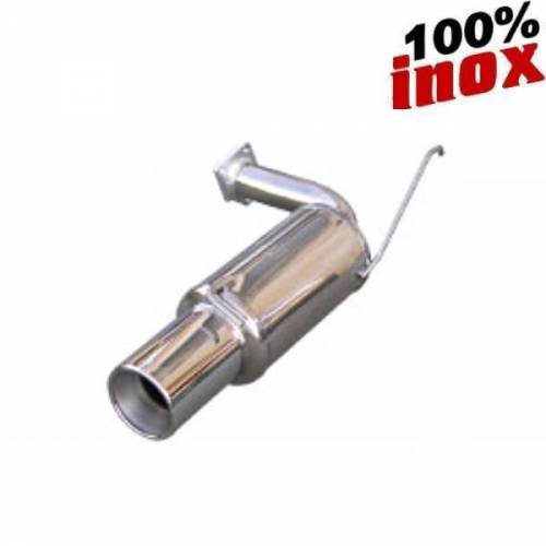 Silencieux échappement arrière Inox 1 sortie Ronde Diamètre 120mm MITSUBISHI Lancer Evo 8