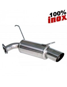 Silencieux échappement arrière Inox 1 sortie Racing Diamètre 102mm MITSUBISHI Lancer Evo 9
