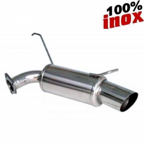 Silencieux échappement arrière Inox 1 sortie Racing Diamètre 102mm MITSUBISHI Lancer Evo 9
