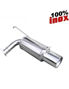 Silencieux échappement arrière Inox 1 sortie Ronde Diamètre 120mm MITSUBISHI Lancer Evo 9