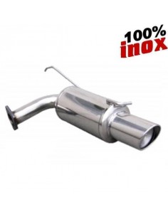 Silencieux échappement arrière Inox 1 sortie X-Race Diamètre 100mm MITSUBISHI Lancer Evo 9