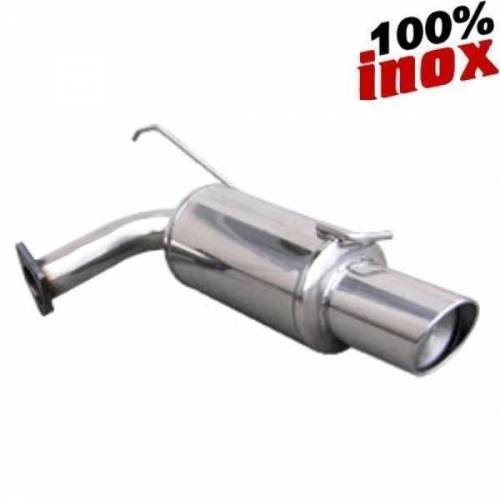 Silencieux échappement arrière Inox 1 sortie X-Race Diamètre 100mm MITSUBISHI Lancer Evo 9