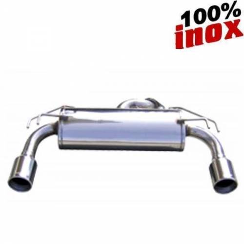 Silencieux échappement arrière Inox 1 sortie Ronde Diamètre 102mm MITSUBISHI Lancer Evo 10