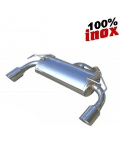 Silencieux échappement arrière Inox 1 sortie Racing Diamètre 102mm MITSUBISHI Lancer Evo 10