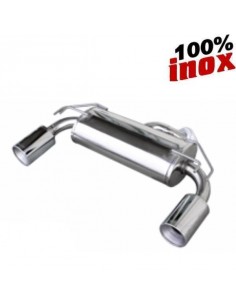Silencieux échappement arrière Inox 1 sortie Ronde Diamètre 120mm MITSUBISHI Lancer Evo 10
